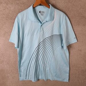 IZOD XFG Shirt Mens XL Light Blue Xtreme Function Golf Cool FX Polo Athletic